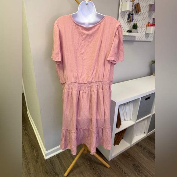 NWT Speed Limit MPH Pink Button-Front Women's Dress Size 3x - Picture 3 of 4